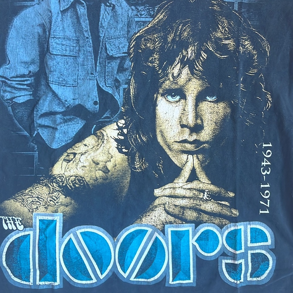 Vintage The Doors Jim Morrison Dance on Fire T-shirt 1990 Size Medium